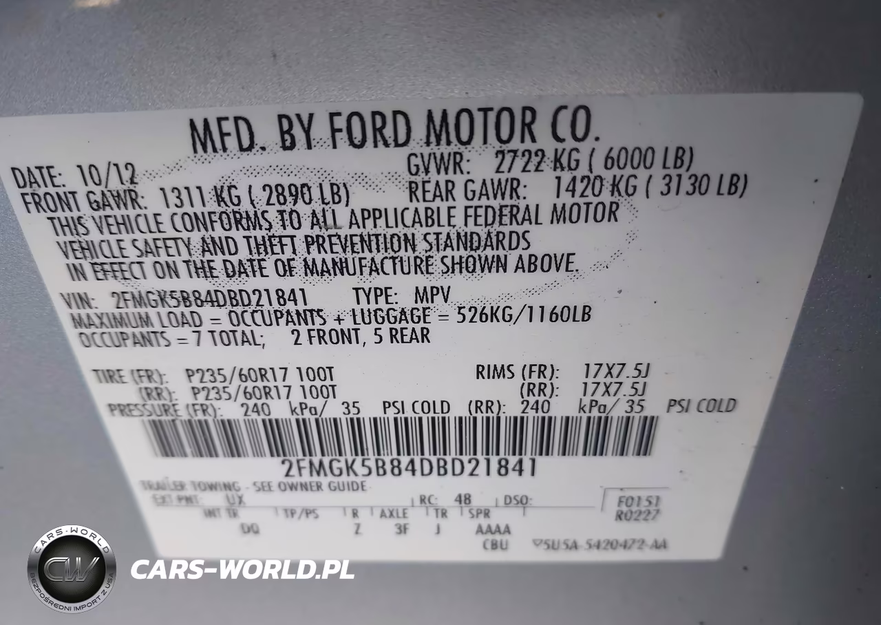 2013 Ford Flex Se VIN:2FMGK5B84DBD21841 - 9