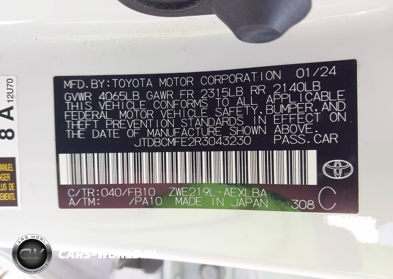 2024 Toyota Corolla Hybrid Le VIN:JTDBCMFE2R3043230 - 9