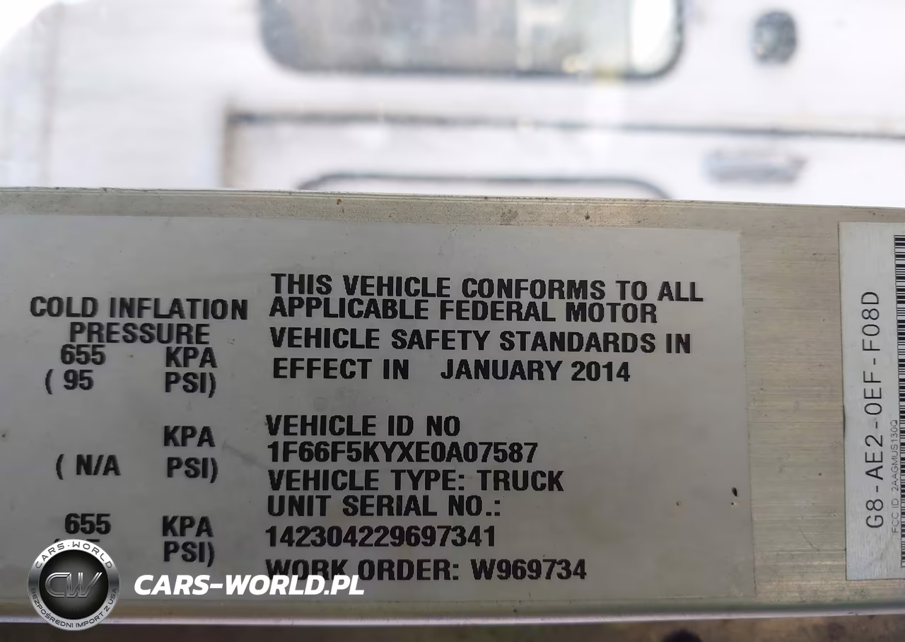 2014 Ford F-59 Commercial Stripped VIN:1F66F5KYXE0A07587 - 8