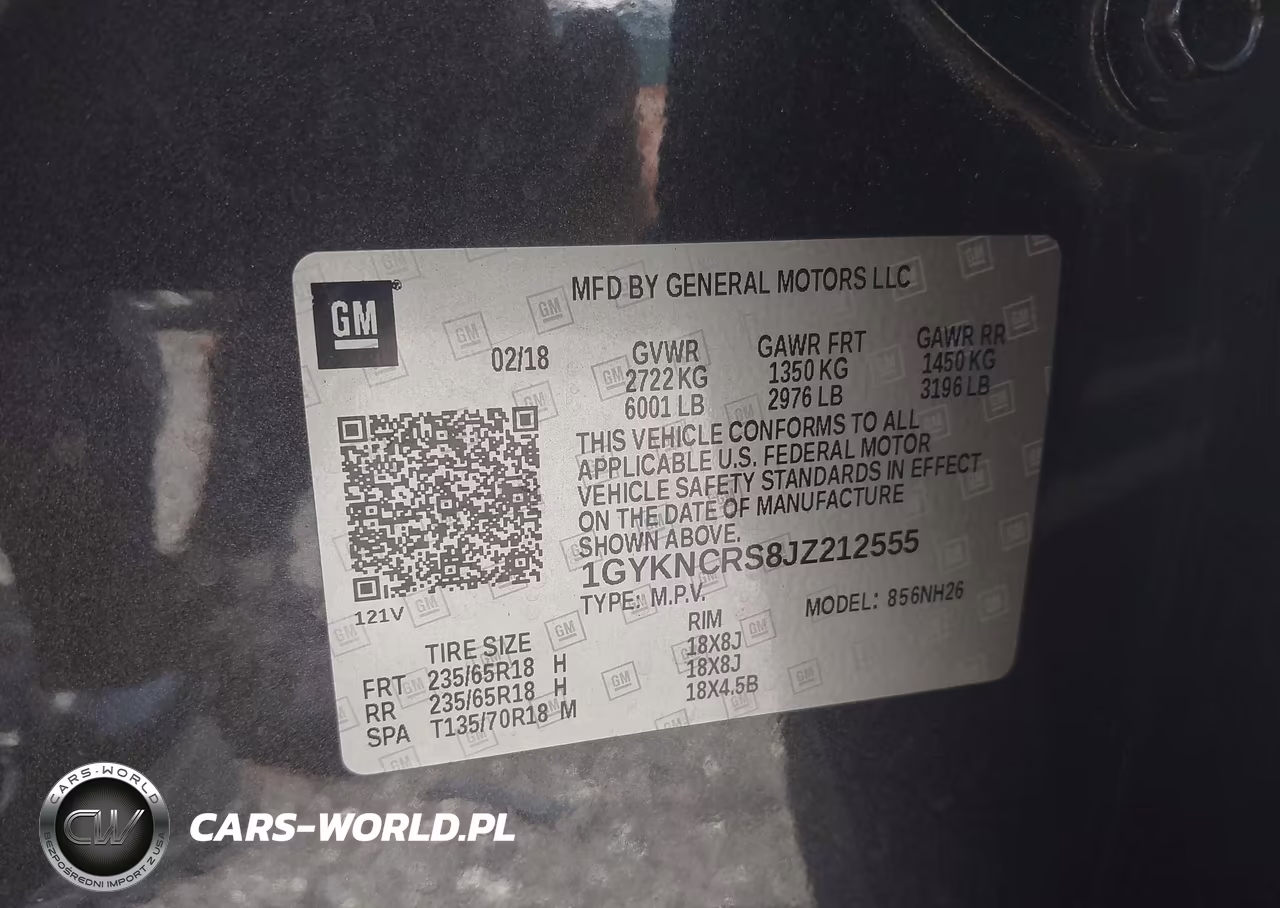 2018 Cadillac Xt5 Luxury VIN:1GYKNCRS8JZ212555 - 9