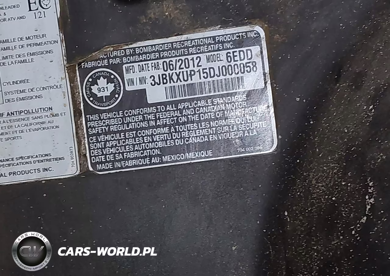 2013 Can-Am Commander 1000 X VIN:3JBKXUP15DJ000058 - 10