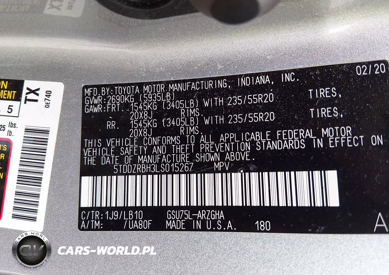 2020 Toyota Highlander Limited VIN:5TDDZRBH3LS015267 - 9