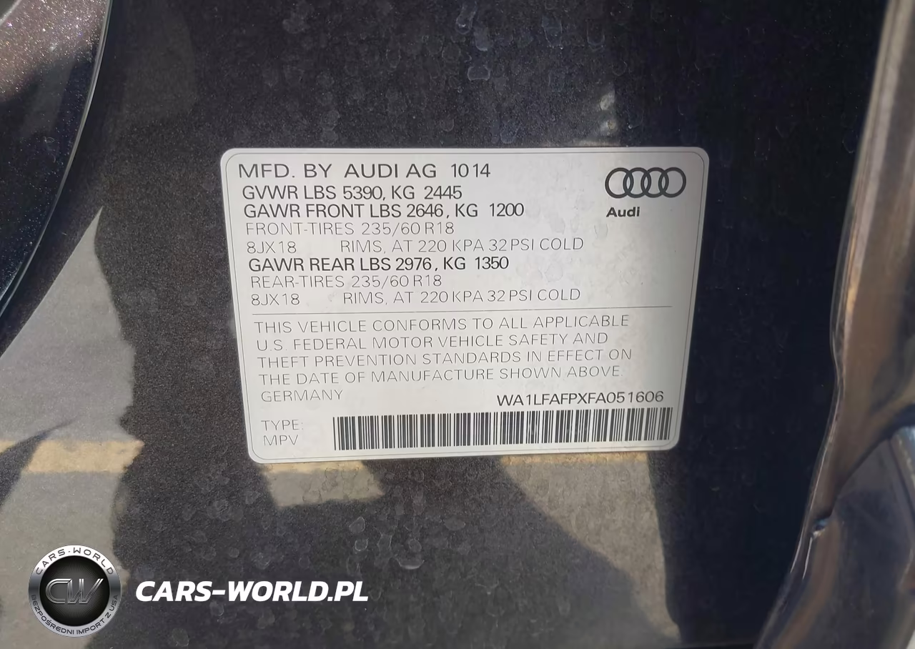 2015 Audi Q5 2.0T Premium VIN:WA1LFAFPXFA051606 - 9
