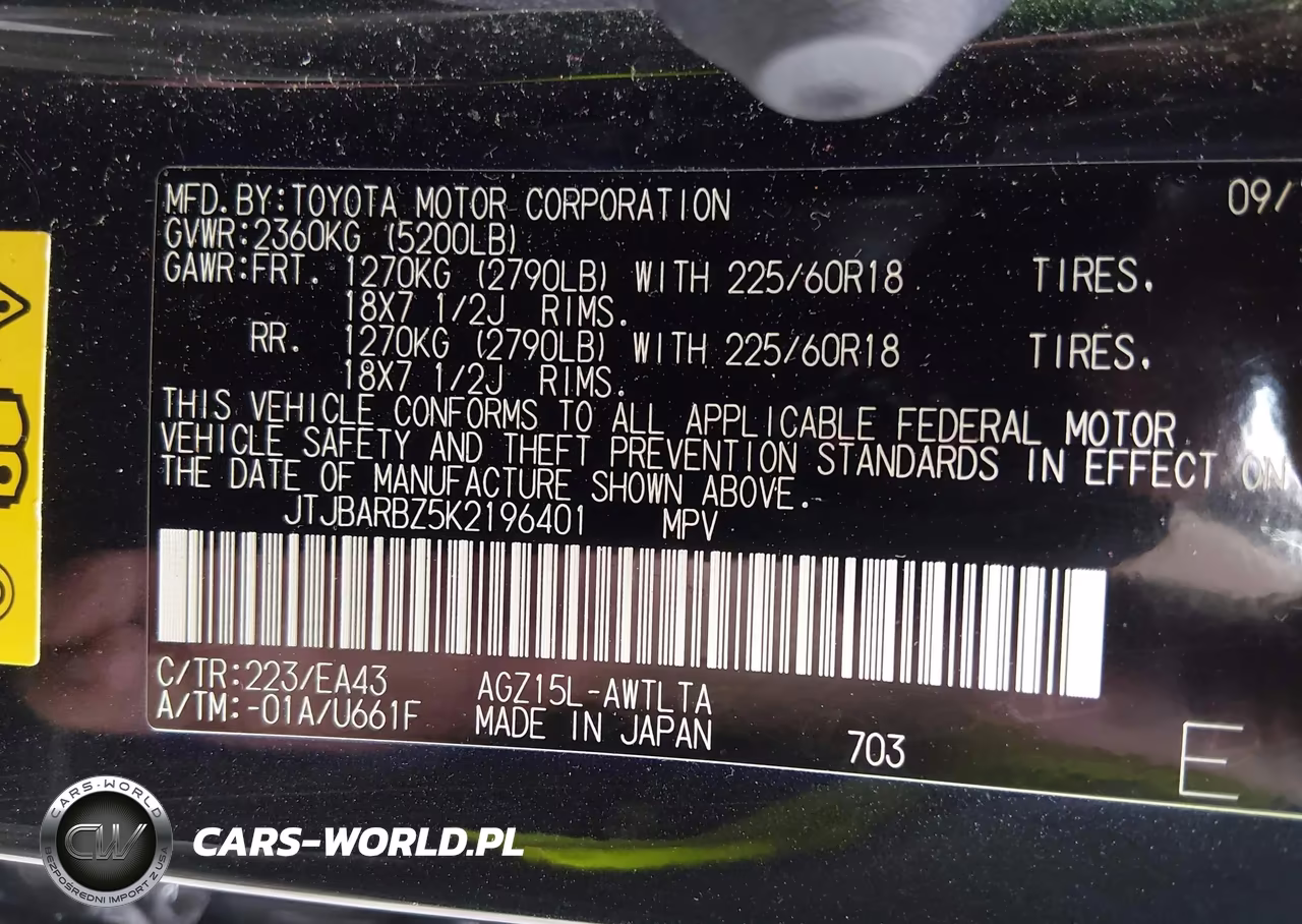 2019 Lexus Nx 300 VIN:JTJBARBZ5K2196401 - 9