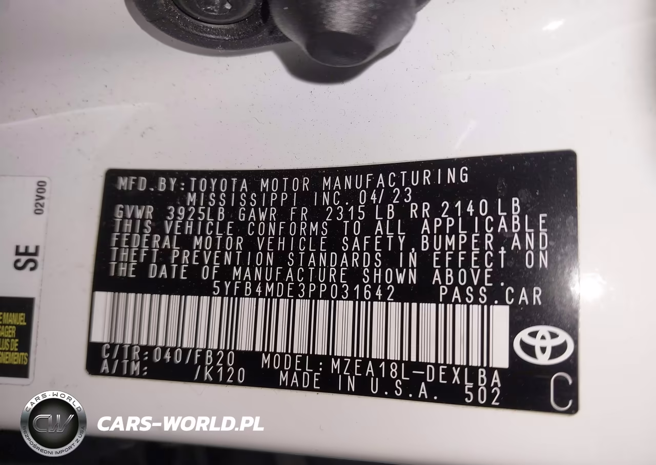 2023 Toyota Corolla Le VIN:5YFB4MDE3PP031642 - 9