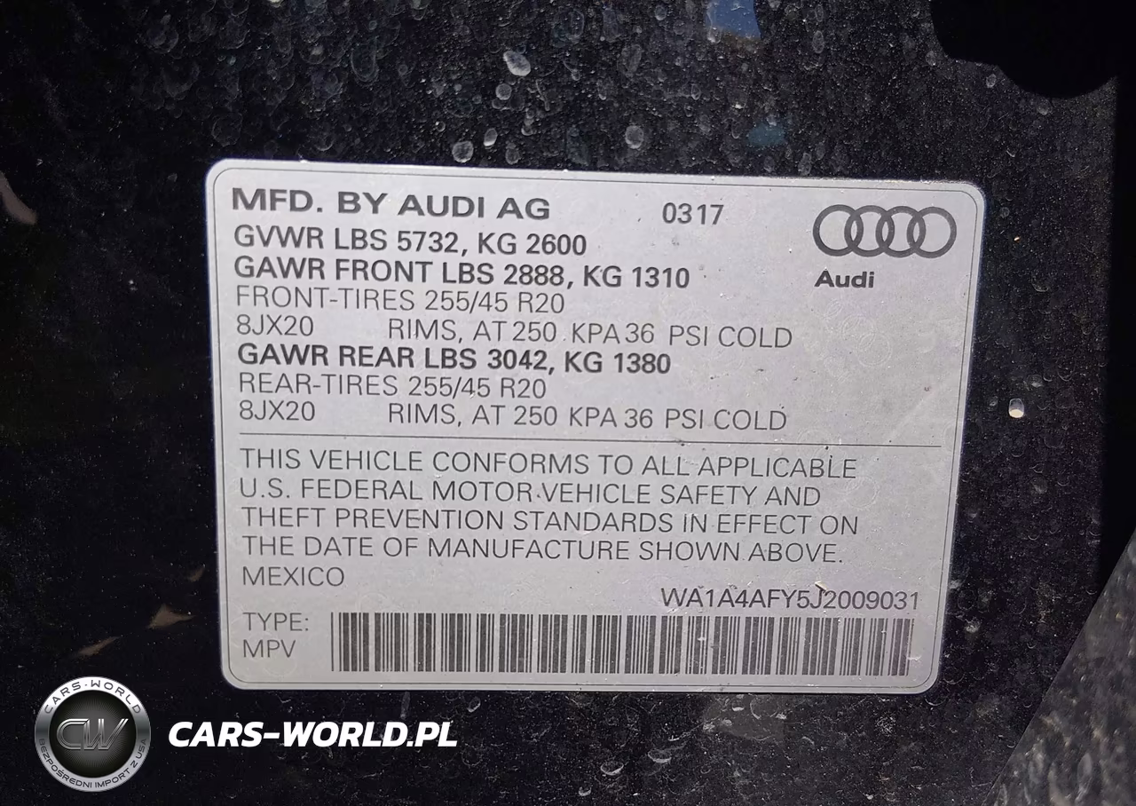 2018 Audi Sq5 3.0T Premium Plus VIN:WA1A4AFY5J2009031 - 9