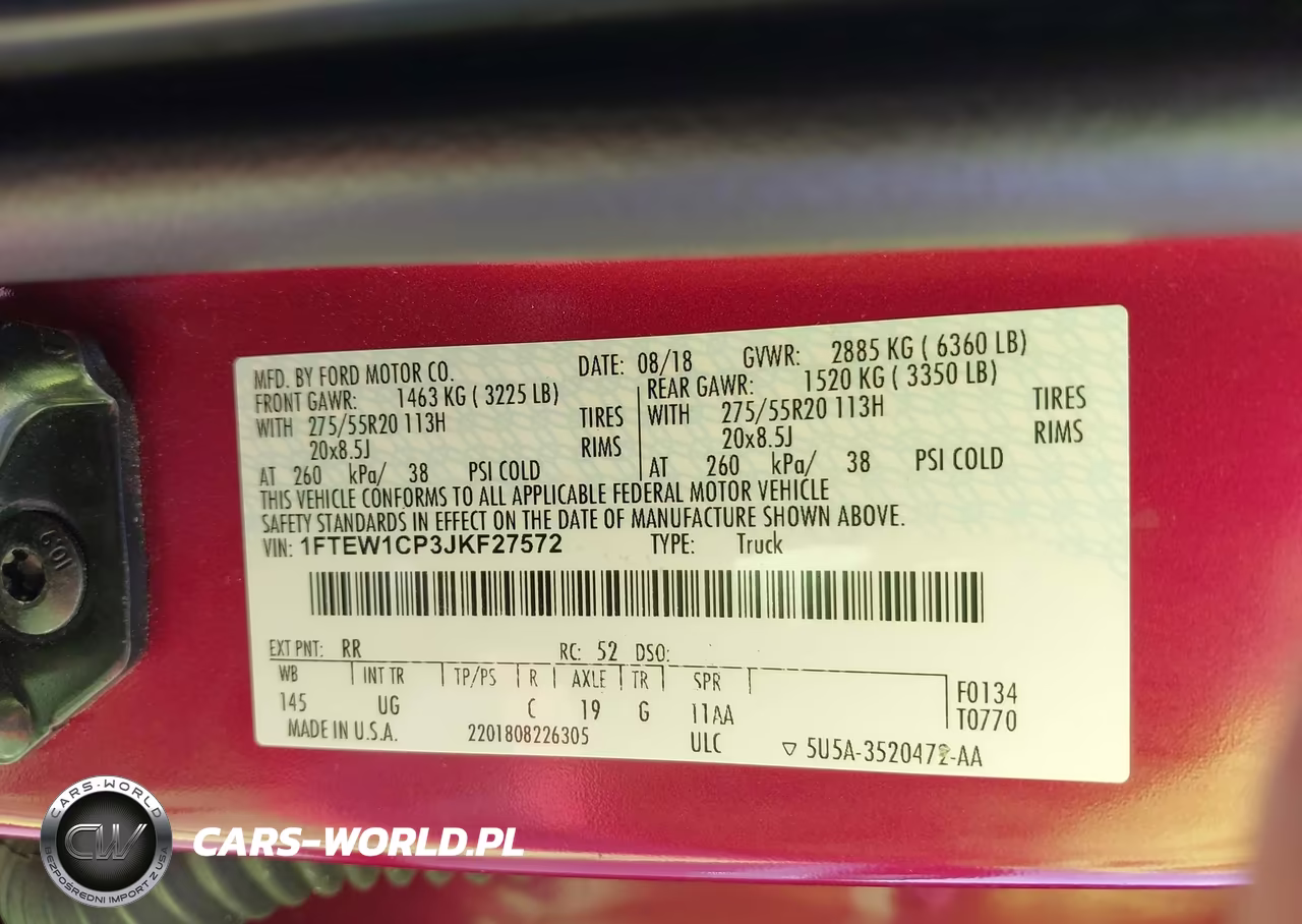 2018 Ford F-150 Xlt VIN:1FTEW1CP3JKF27572 - 9
