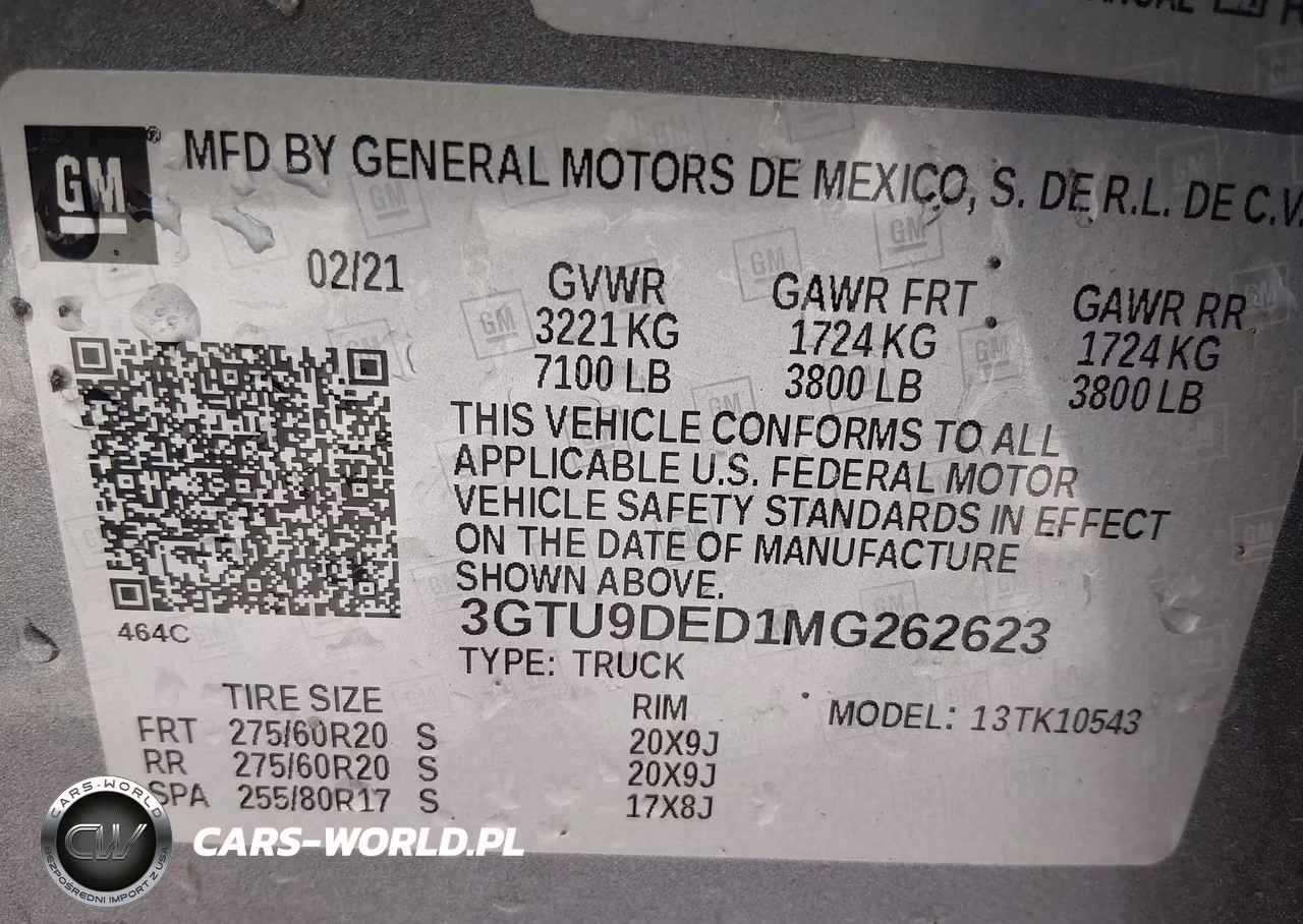 2021 GMC Sierra 1500 4Wd Short Box Slt VIN:3GTU9DED1MG262623 - 9