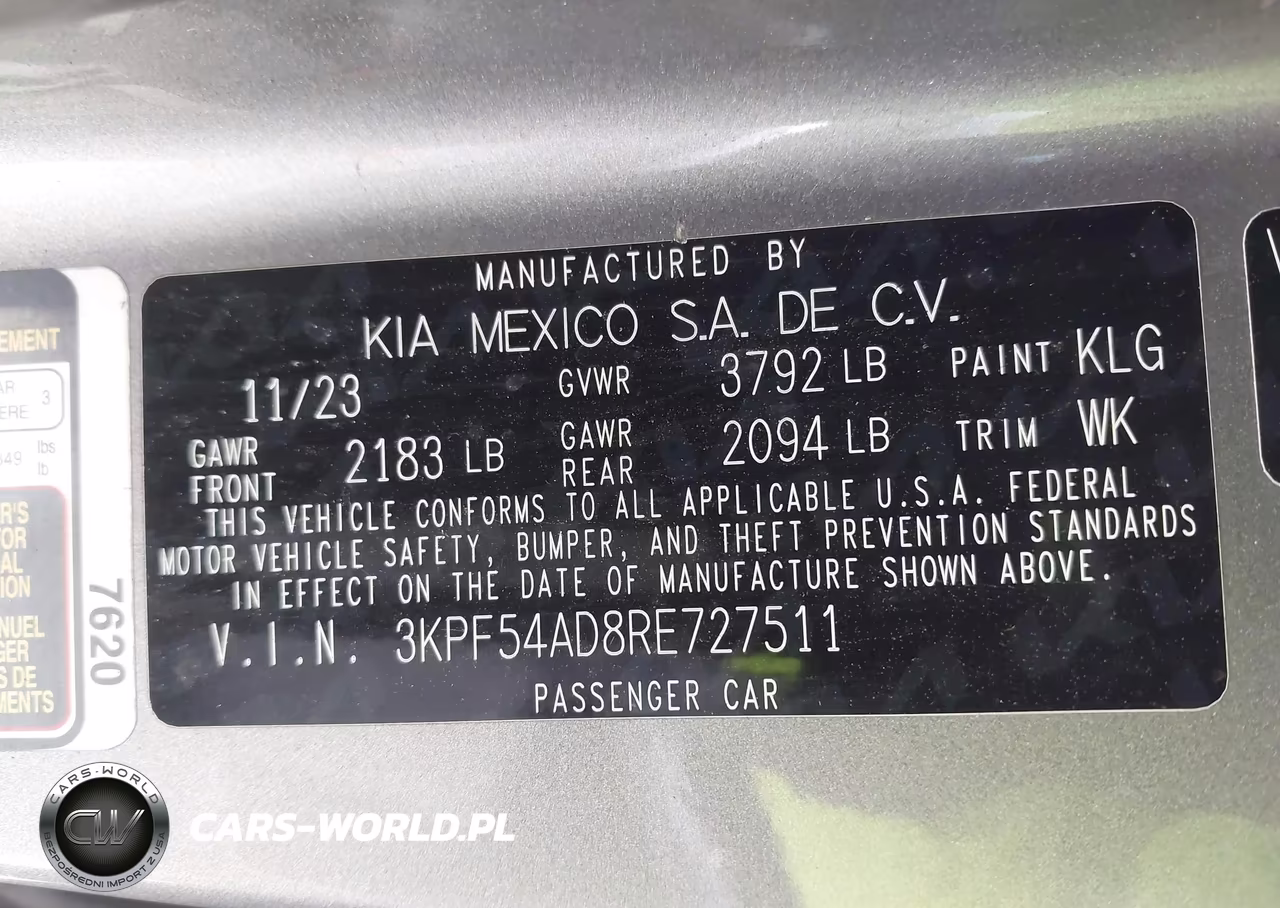 2024 Kia Forte Gt-Line VIN:3KPF54AD8RE727511 - 9