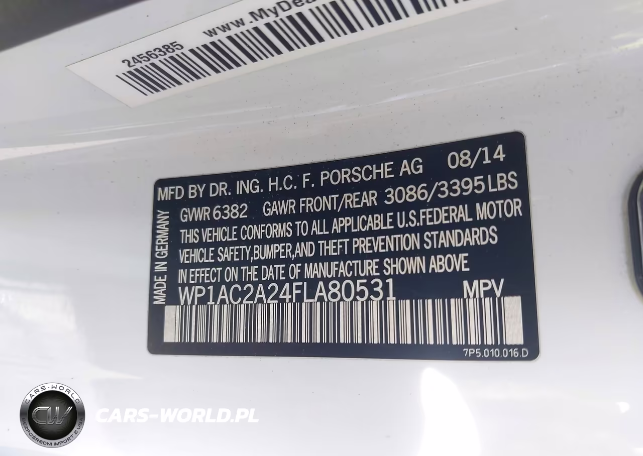2015 Porsche Cayenne Turbo VIN:WP1AC2A24FLA80531 - 9