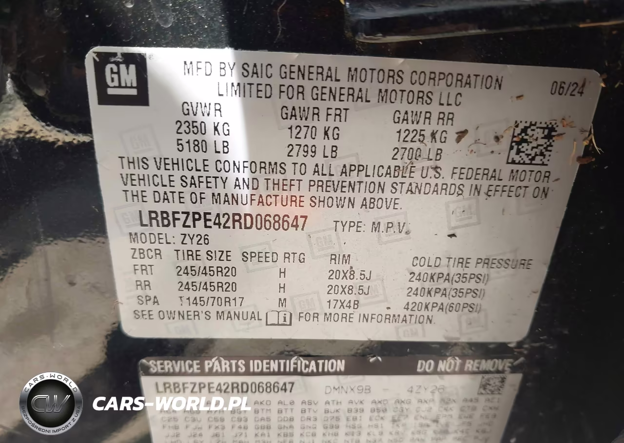 2024 Buick Envision Sport Touring Awd VIN:LRBFZPE42RD068647 - 9