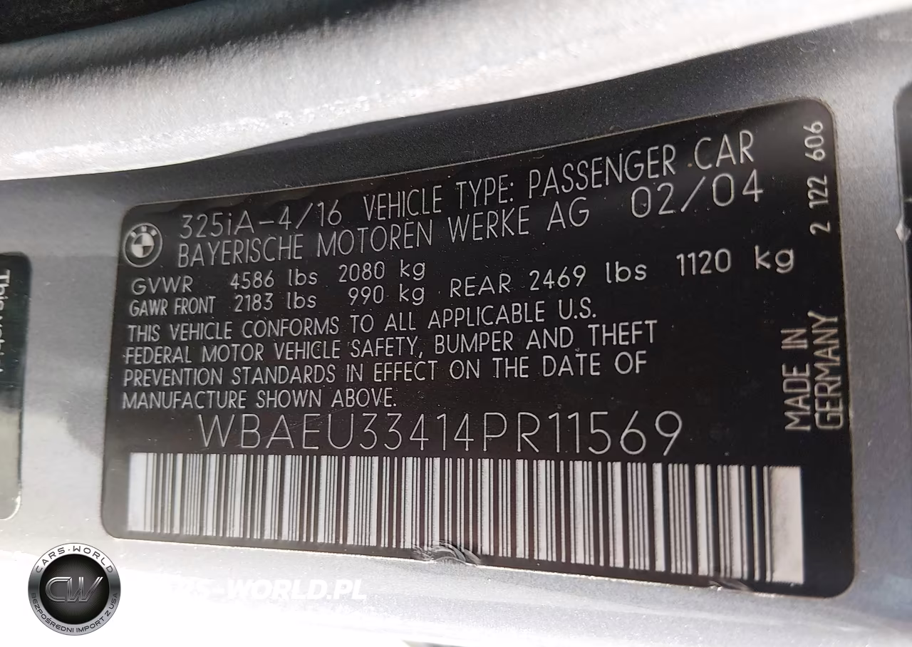 2004 BMW 325Xi VIN:WBAEU33414PR11569 - 9