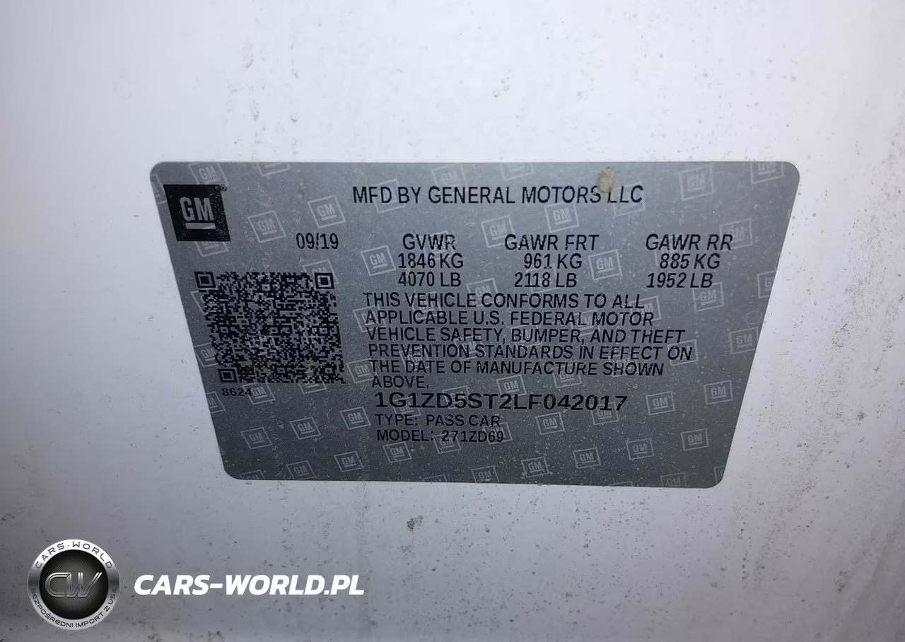 2020 Chevrolet Malibu Fwd Lt VIN:1G1ZD5ST2LF042017 - 9