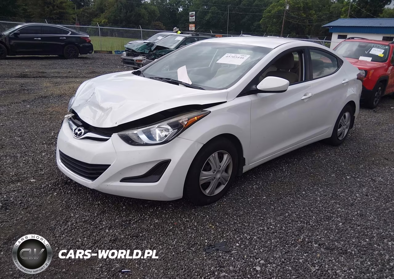 2016 Hyundai Elantra Se VIN:5NPDH4AE8GH728870 - 2