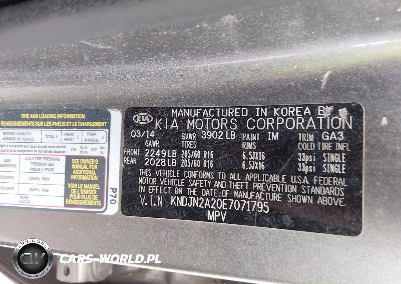 2014 Kia Soul VIN:KNDJN2A20E7071795 - 9