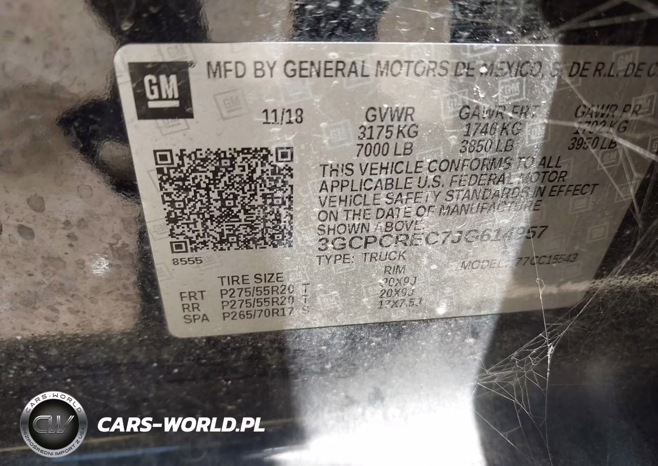 2018 Chevrolet Silverado 1500 1Lt VIN:3GCPCREC7JG614957 - 9