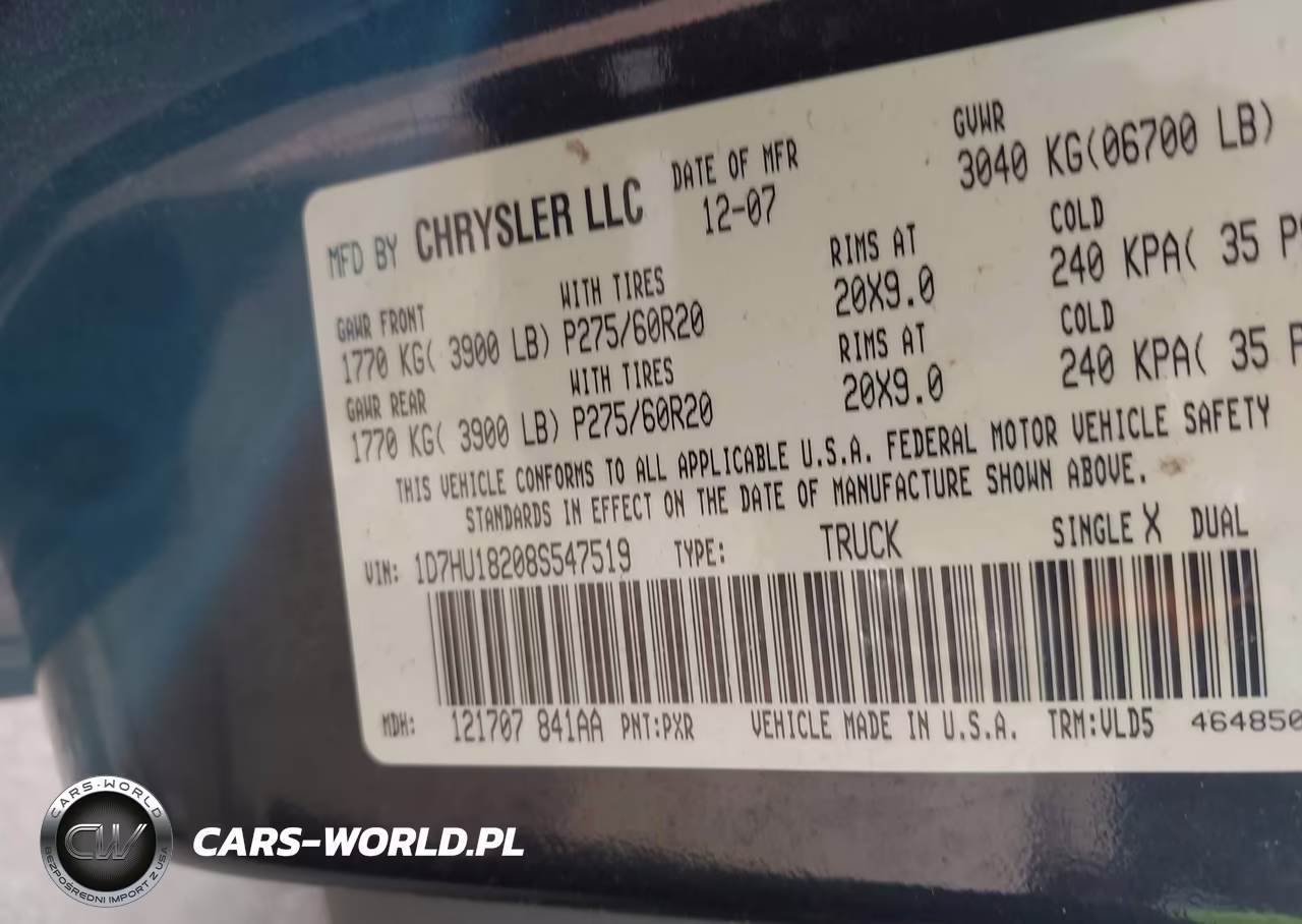 2008 Dodge Ram 1500 Slt VIN:1D7HU18208S547519 - 9