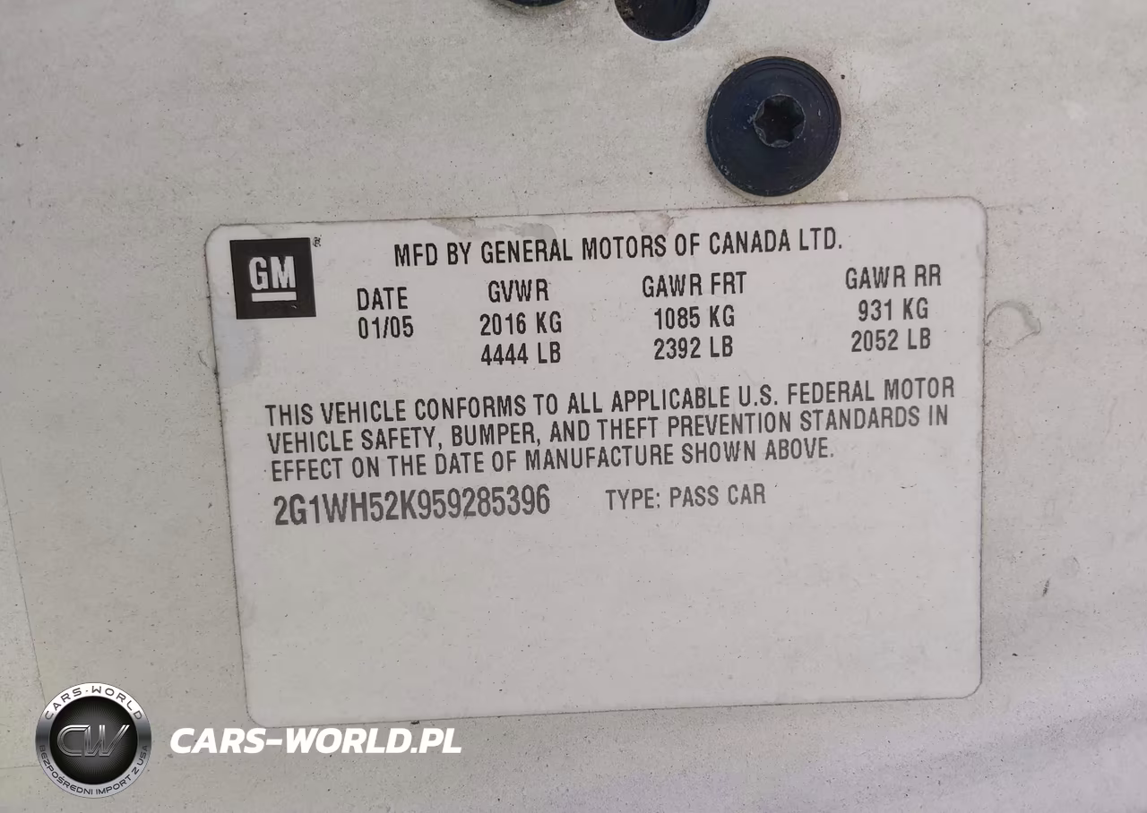 2005 Chevrolet Impala Ls VIN:2G1WH52K959285396 - 9