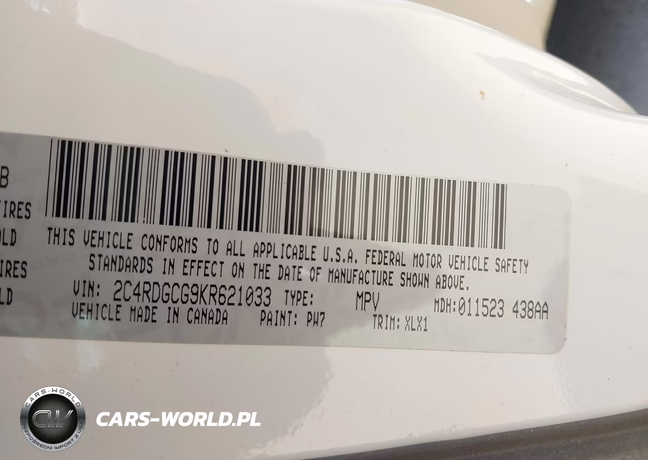 2019 Dodge Grand Caravan Sxt VIN:2C4RDGCG9KR621033 - 9