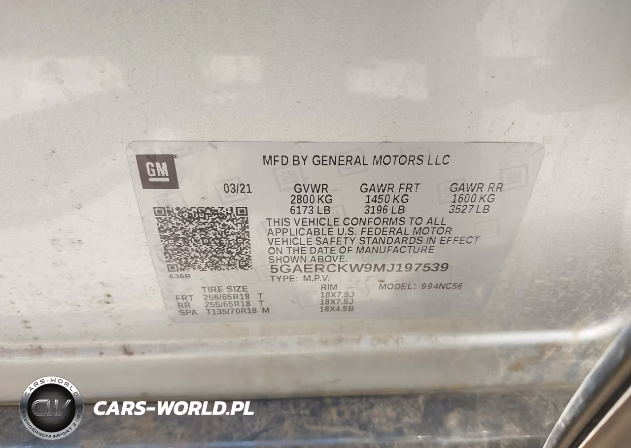 2021 Buick Enclave Fwd Premium VIN:5GAERCKW9MJ197539 - 9