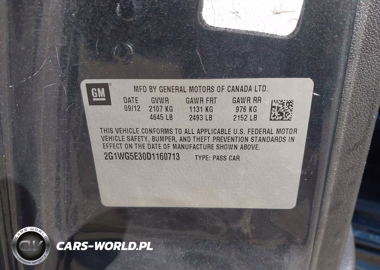 2013 Chevrolet Impala Lt VIN:2G1WG5E30D1160713 - 9