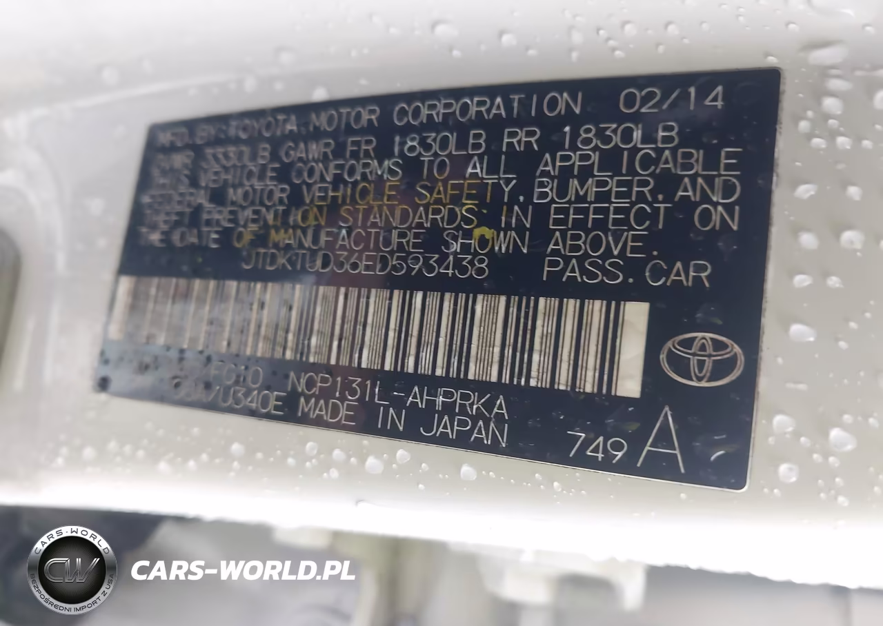 2014 Toyota Yaris L (Tmc-Cbu Plant)-Le (Tmc-Cbu Plant)-Se (Tmc-Cbu Plant) VIN:JTDKTUD36ED593438 - 9