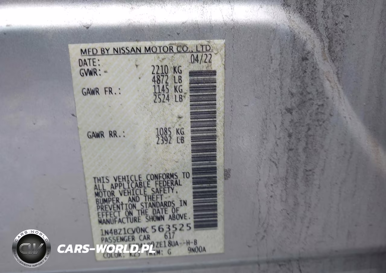 2022 Nissan Leaf Sv Plus 62 Kwh VIN:1N4BZ1CV0NC563525 - 9