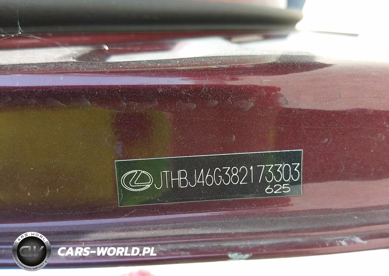 2008 Lexus Es 350 VIN:JTHBJ46G382173303 - 12