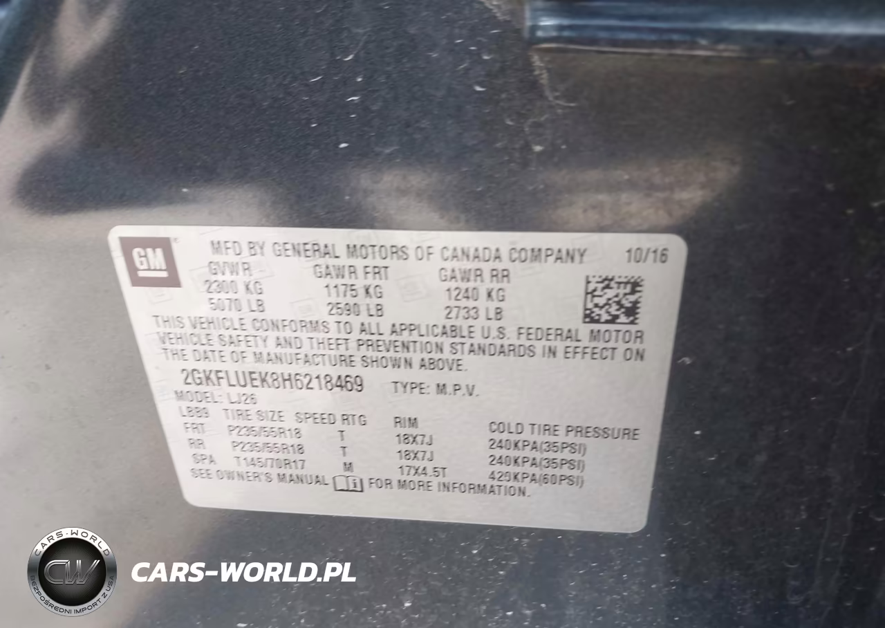 2017 GMC Terrain Slt VIN:2GKFLUEK8H6218469 - 9