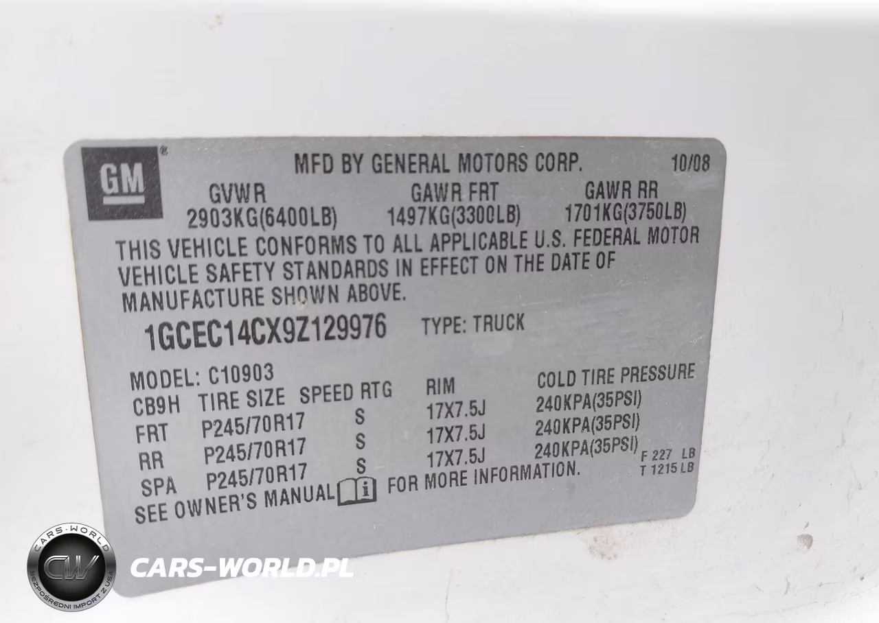 2009 Chevrolet Silverado 1500 Work Truck VIN:1GCEC14CX9Z129976 - 9