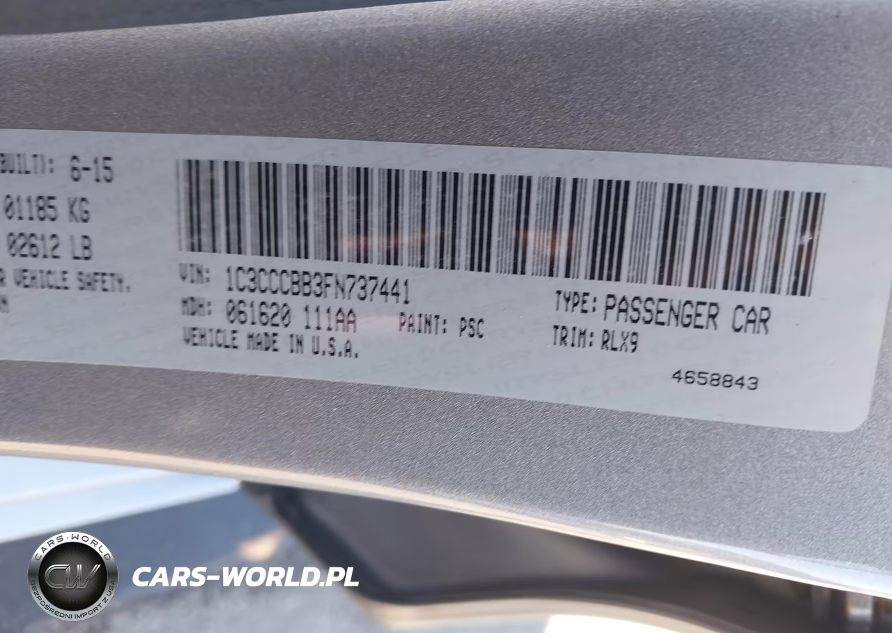 2015 Chrysler 200 S VIN:1C3CCCBB3FN737441 - 9