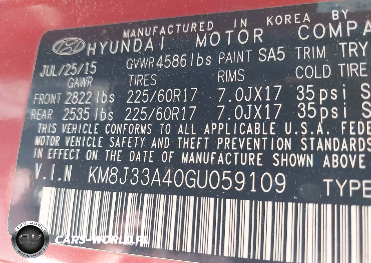 2016 Hyundai Tucson Se VIN:KM8J33A40GU059109 - 9