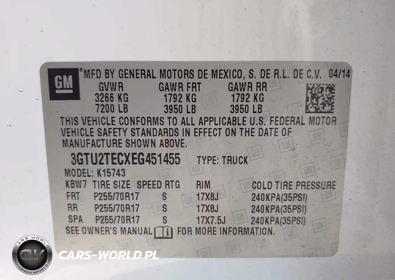 2014 GMC Sierra 1500 VIN:3GTU2TECXEG451455 - 9