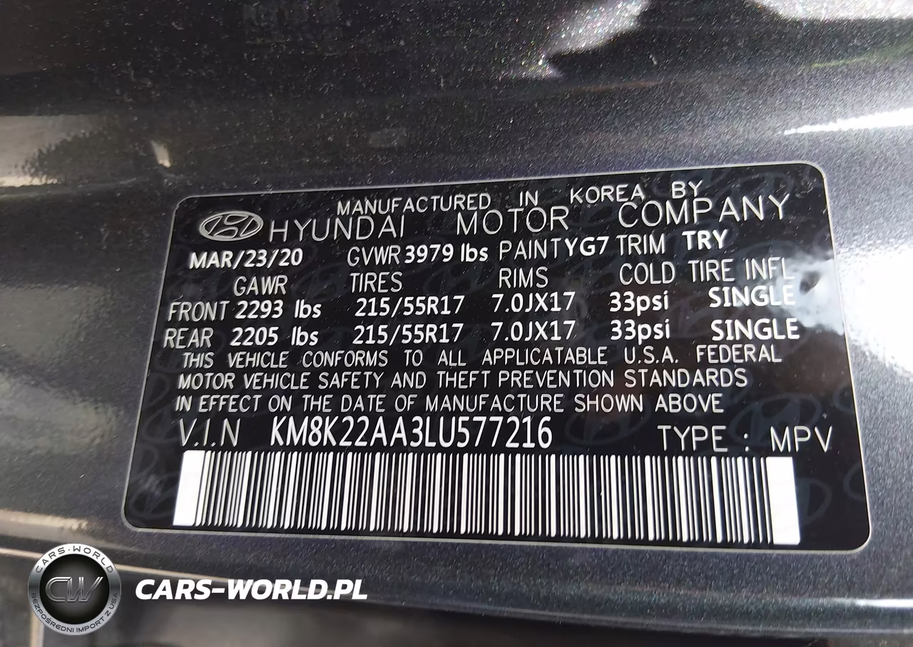 2020 Hyundai Kona Sel VIN:KM8K22AA3LU577216 - 9