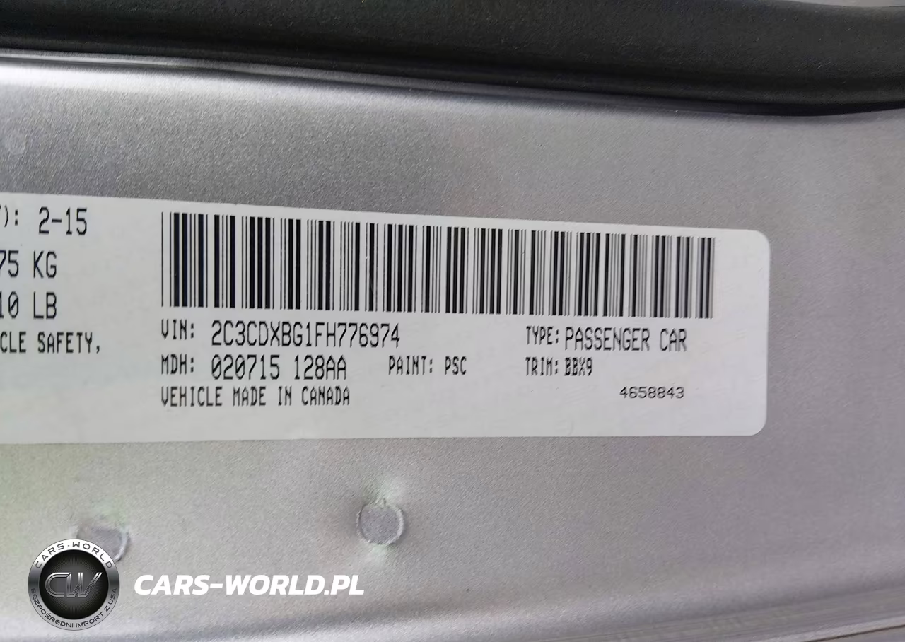 2015 Dodge Charger Se VIN:2C3CDXBG1FH776974 - 9