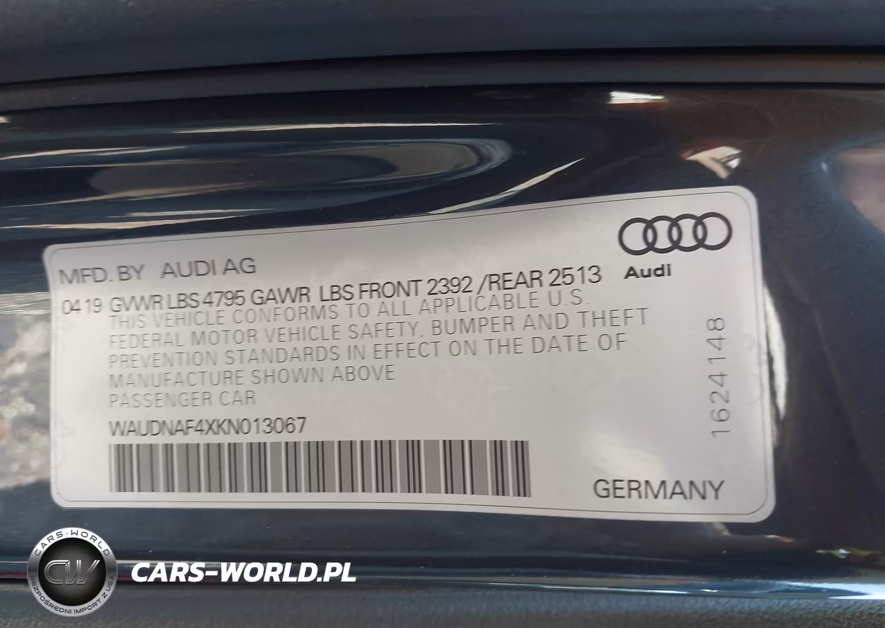 2019 Audi A4 45 Premium VIN:WAUDNAF4XKN013067 - 9
