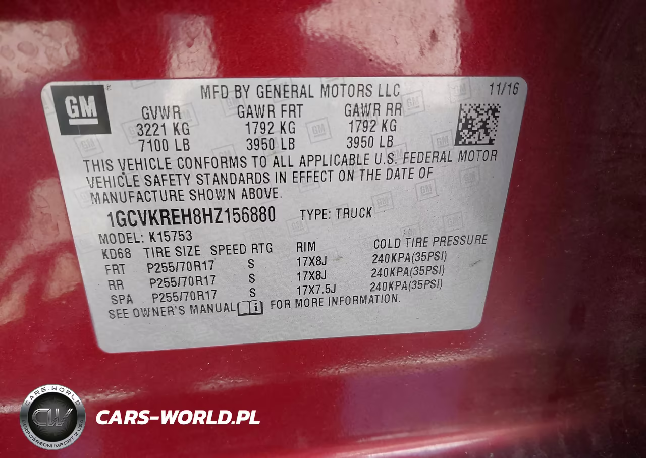 2017 Chevrolet Silverado 1500 Lt VIN:1GCVKREH8HZ156880 - 9