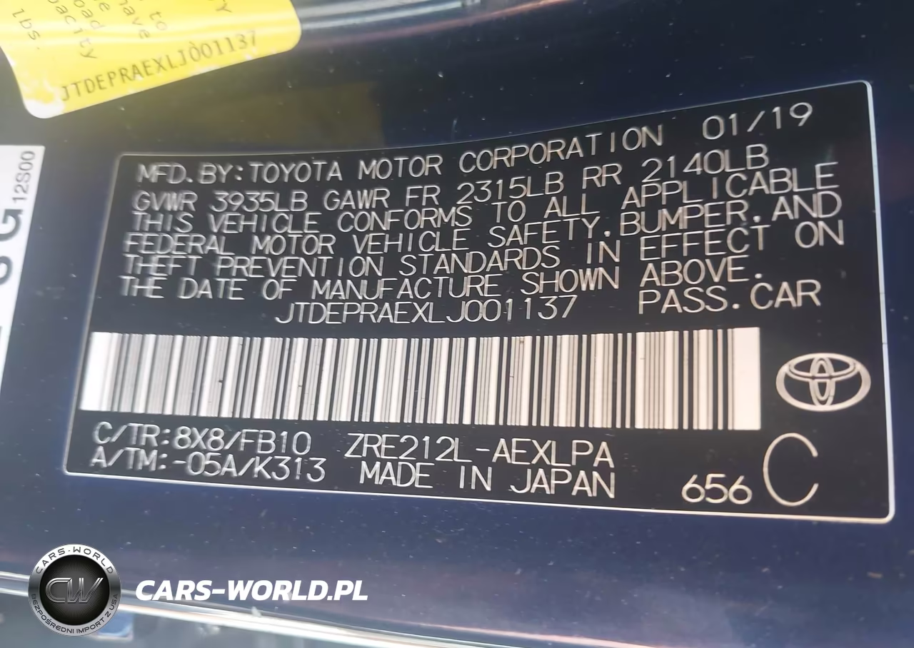2020 Toyota Corolla Le VIN:JTDEPRAEXLJ001137 - 9