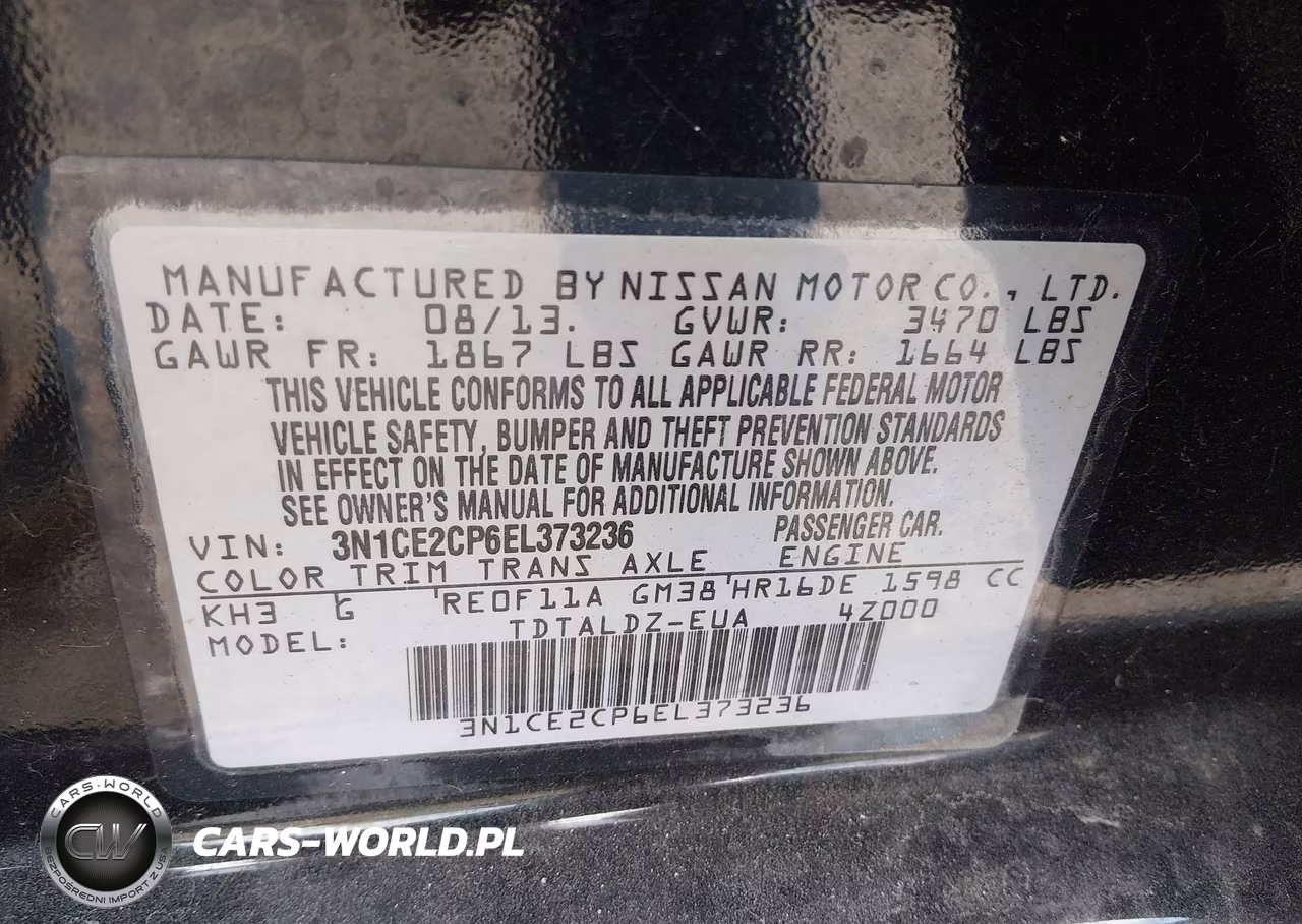 2014 Nissan Versa Note Sv VIN:3N1CE2CP6EL373236 - 9