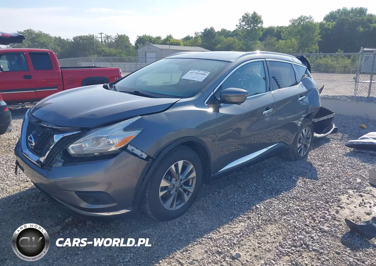 2017 Nissan Murano Sl VIN:5N1AZ2MG3HN198337 - 2