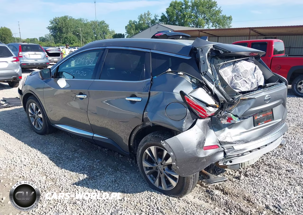2017 Nissan Murano Sl VIN:5N1AZ2MG3HN198337 - 3