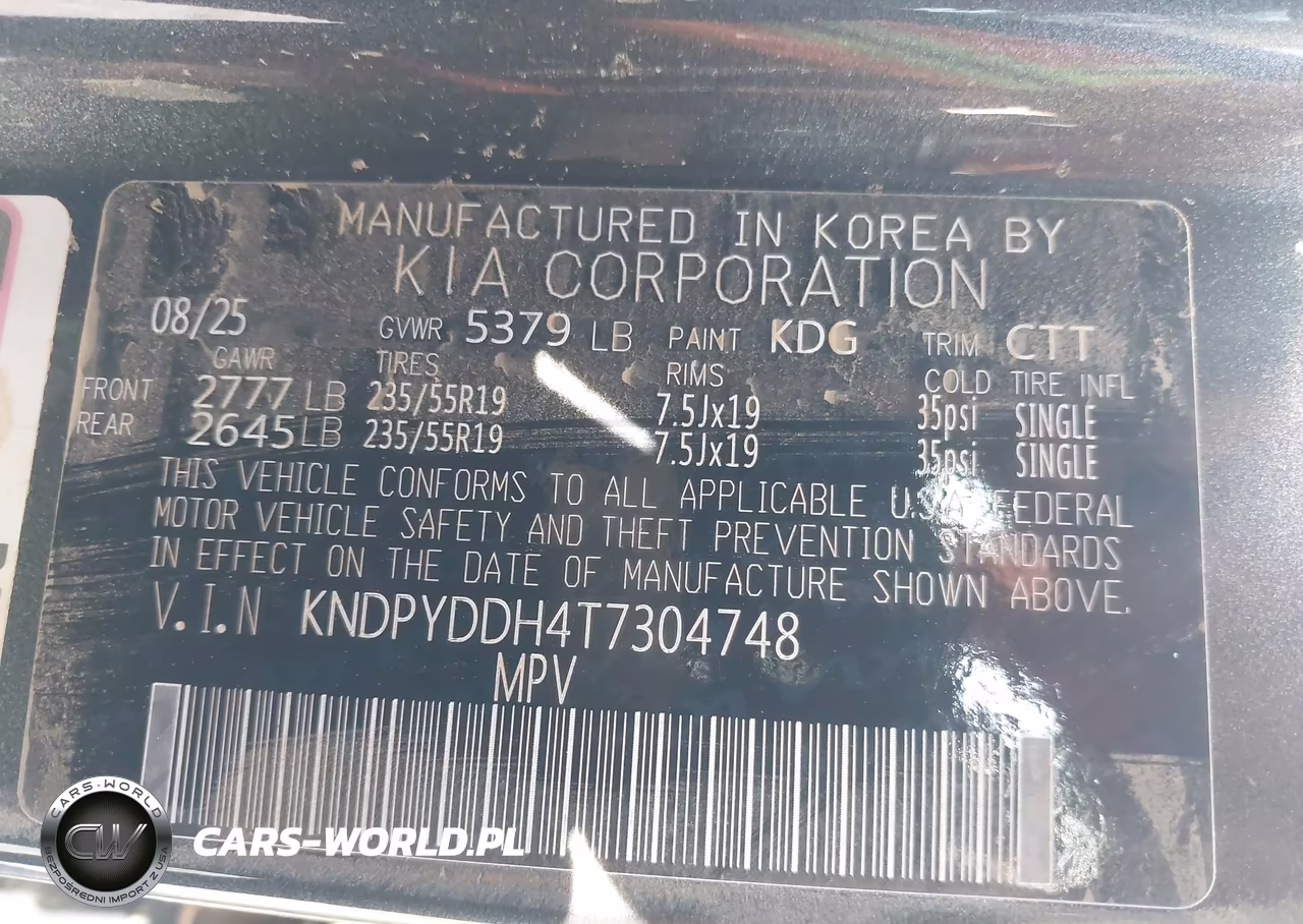 2026 Kia Sportage Plug-In Hybrid X-Line VIN:KNDPYDDH4T7304748 - 9