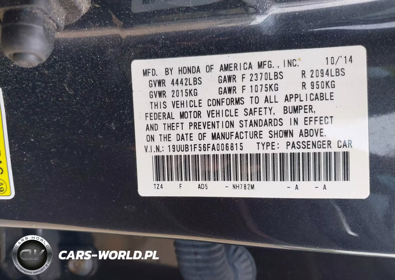 2015 Acura Tlx Tech VIN:19UUB1F56FA006815 - 9