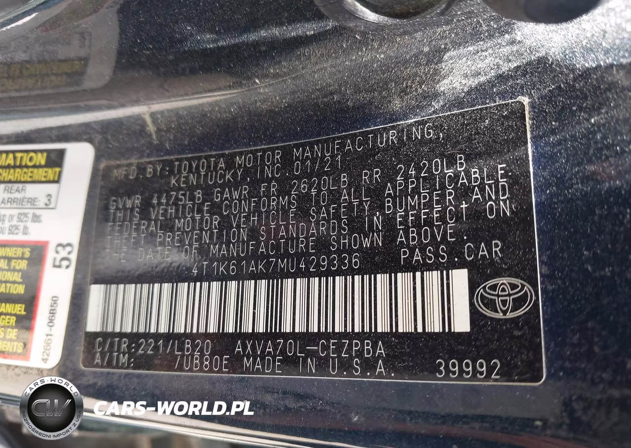 2021 Toyota Camry Xse VIN:4T1K61AK7MU429336 - 9
