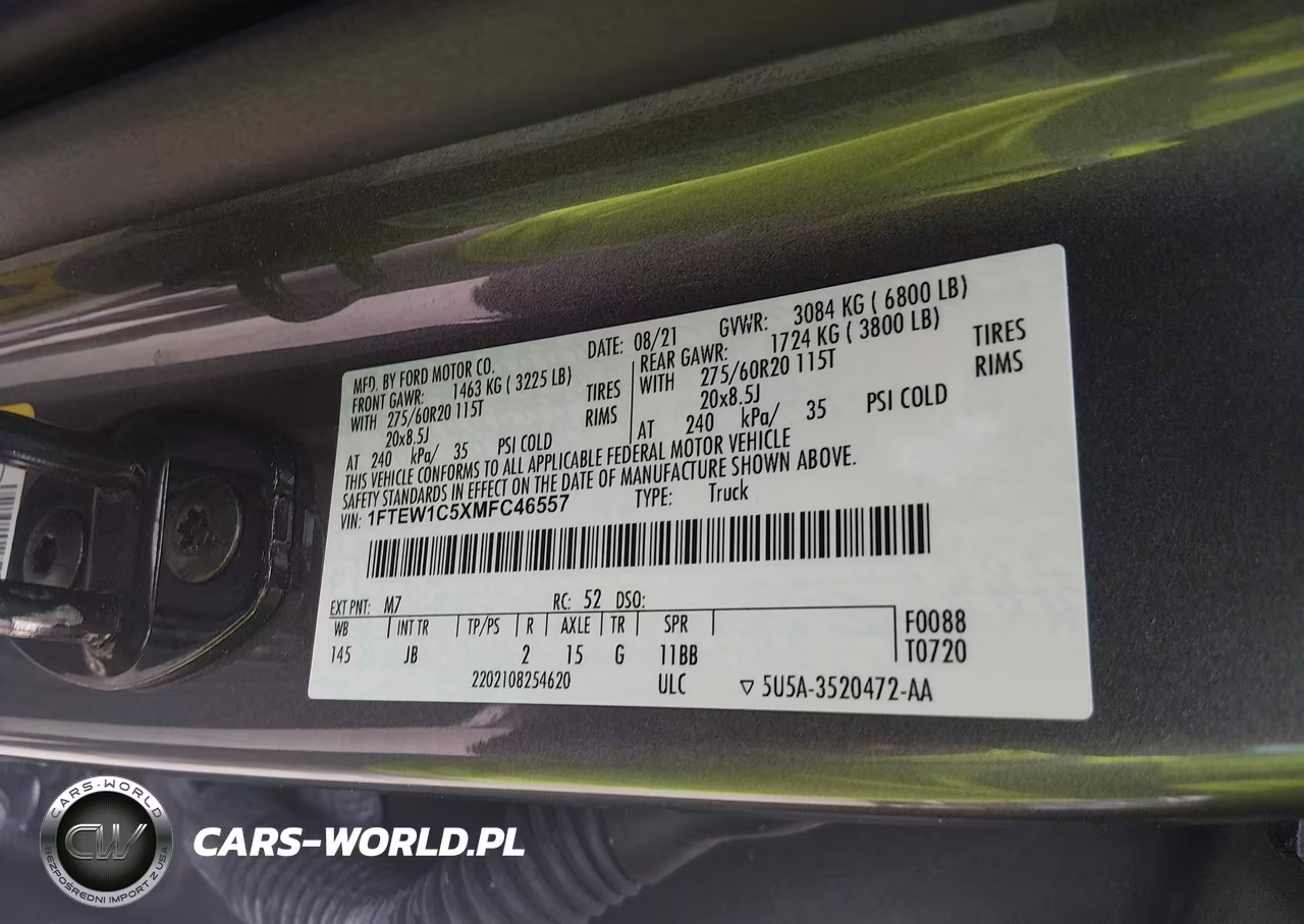 2021 Ford F-150 Xl VIN:1FTEW1C5XMFC46557 - 9