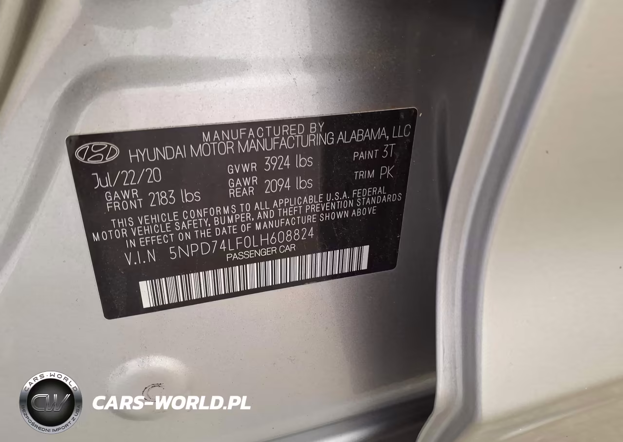 2020 Hyundai Elantra Se VIN:5NPD74LF0LH608824 - 9