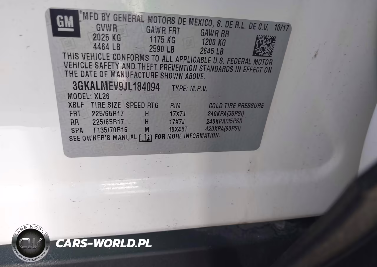 2018 GMC Terrain Sle VIN:3GKALMEV9JL184094 - 9