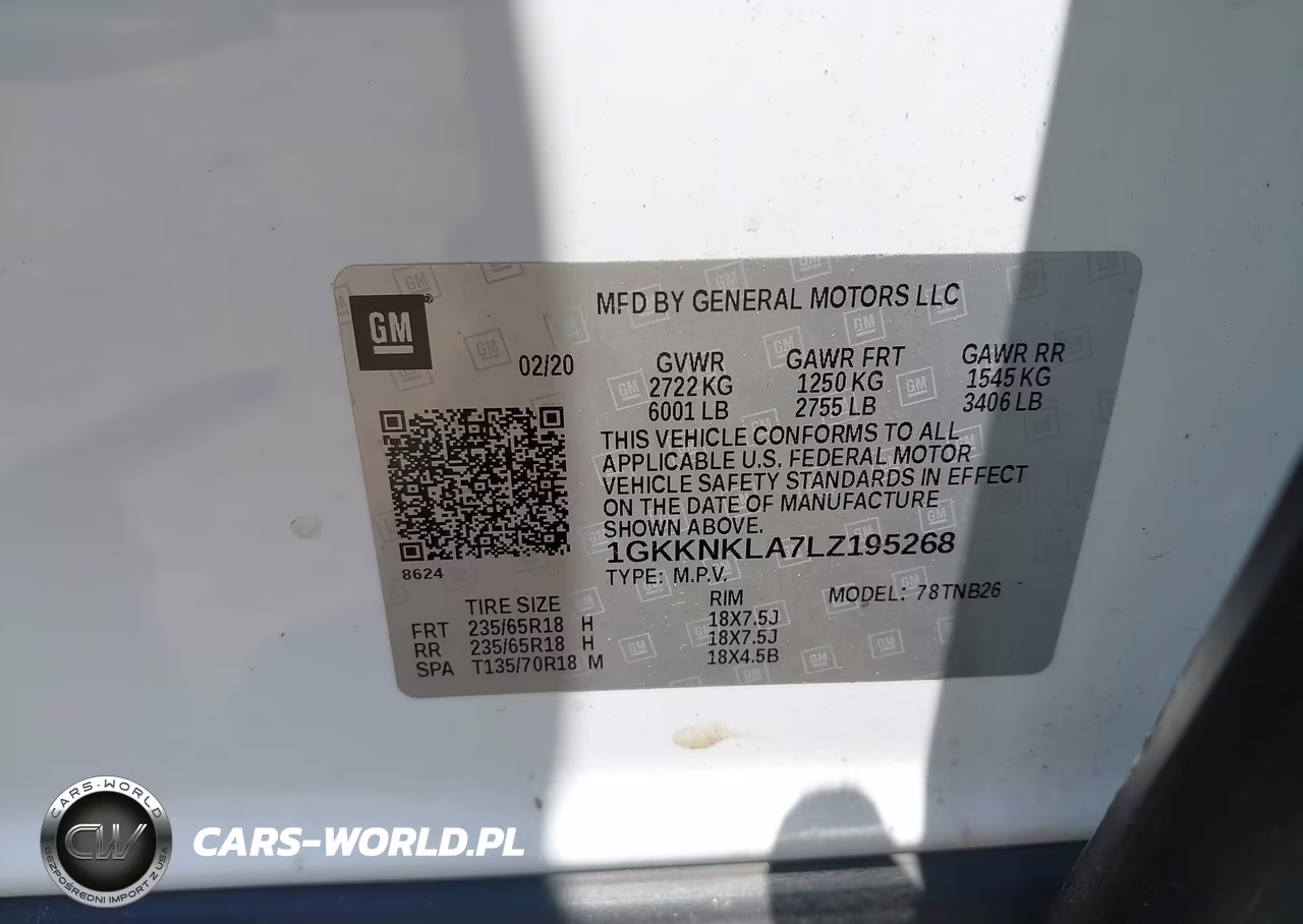 2020 GMC Acadia Fwd Sle VIN:1GKKNKLA7LZ195268 - 9