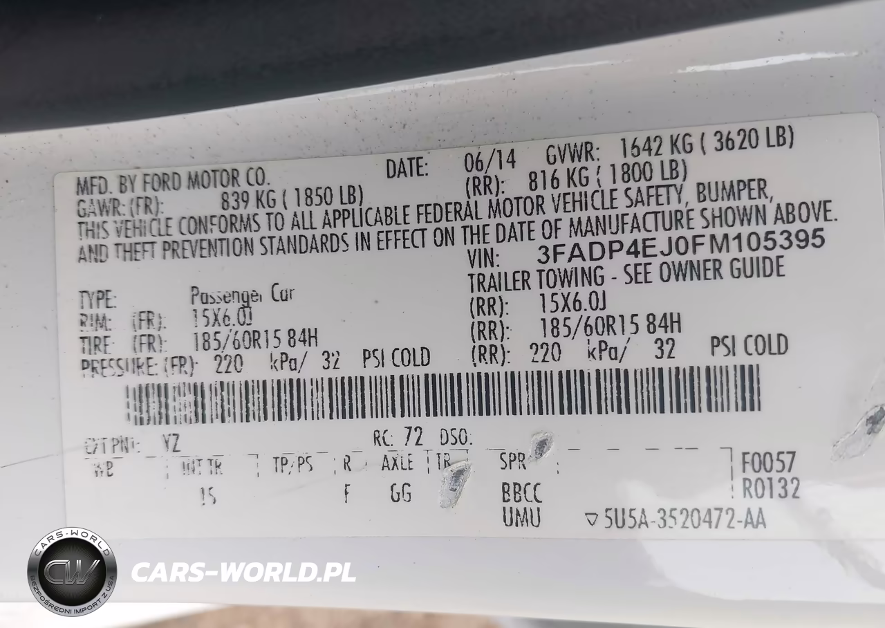 2015 Ford Fiesta Se VIN:3FADP4EJ0FM105395 - 9