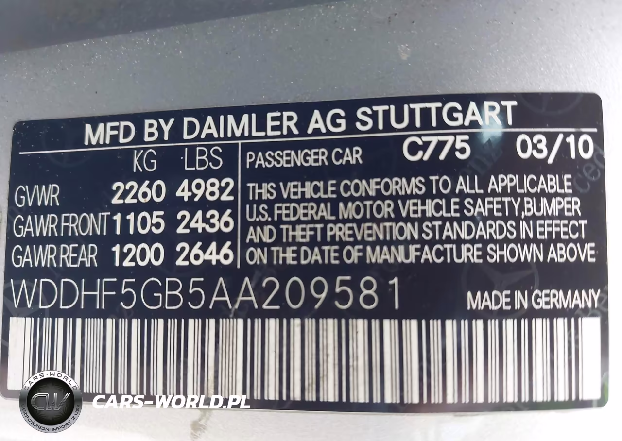 2010 Mercedes-Benz E 350 VIN:WDDHF5GB5AA209581 - 9